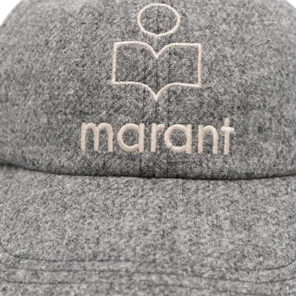 ISABEL MARANT Tyron Logo Ball Cap Grey